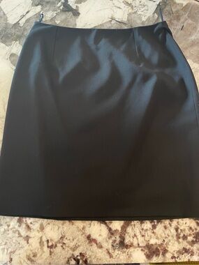 Versace Black Skirt with Sleek Straight Cut
